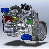 kopen 4.214L Verplaatsingsmachine Dieselmotor 1500 r/min online manufacture