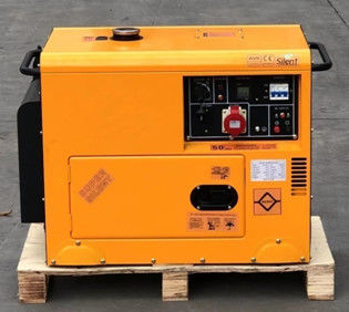 CCSN 11KW/13.75KVA mobiele stille dieselgenerator huishoudelijk 220V driefase 380V laag geluidsniveau zuiver koper ATS-besturing